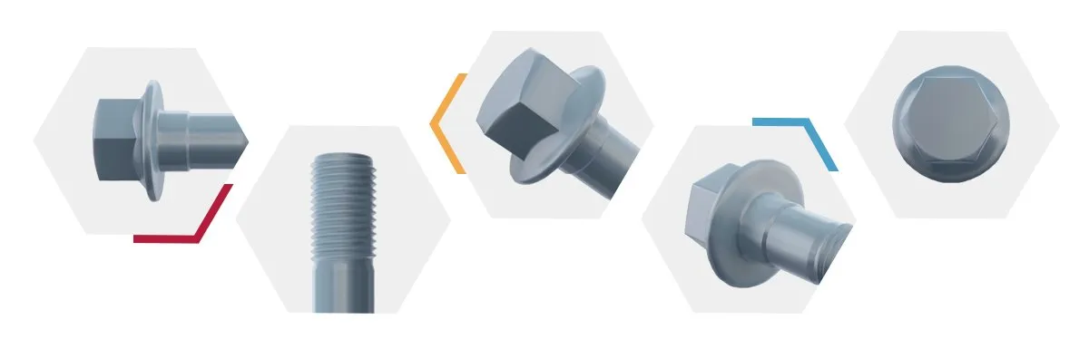 Black   Oxide Flange  Bolts aya